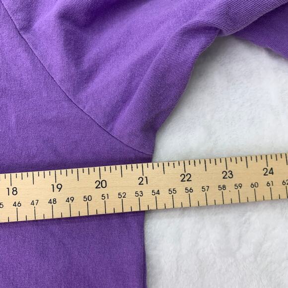 Misslook Womens Large Purple Long Sleeve Daisy Graphic Tee TShirt - Picture 9 of 9